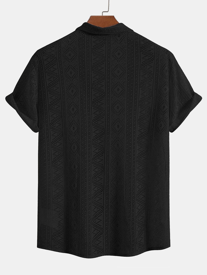 Emma & Rose Manhattan Joost™ coffee short-sleeved polo set for men, featuring a classic collar and comfortable fit.