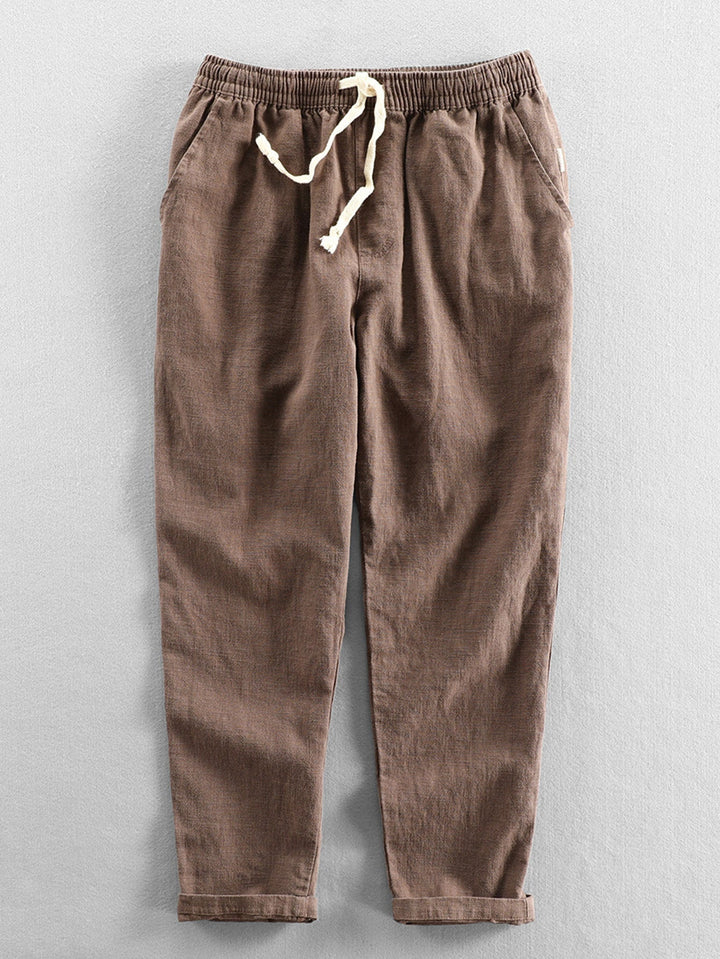 Emma & Rose Manhattan Joost™ short-sleeved polo set for men, coffee color, includes polo shirt and matching shorts.