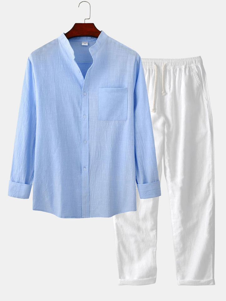 Emma & Rose Manhattan Troy™ long-sleeved set for women, featuring a cozy, stylish top and matching pants in soft fabric.