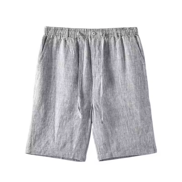 Beige Nico™ Fez Shorts by Emma & Rose Manhattan featuring a relaxed fit and stylish design, perfect for casual wear.