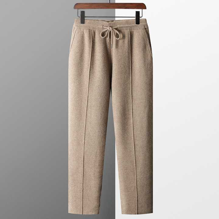 Light gray tailored trousers from Emma & Rose Manhattan Preston™ collection, featuring a classic fit and sleek design.