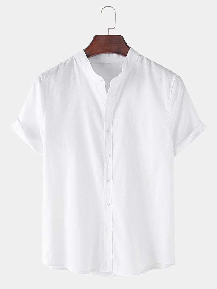 Light blue Lasse™ short-sleeved shirt set by Emma & Rose Manhattan, two-piece outfit for casual wear.
