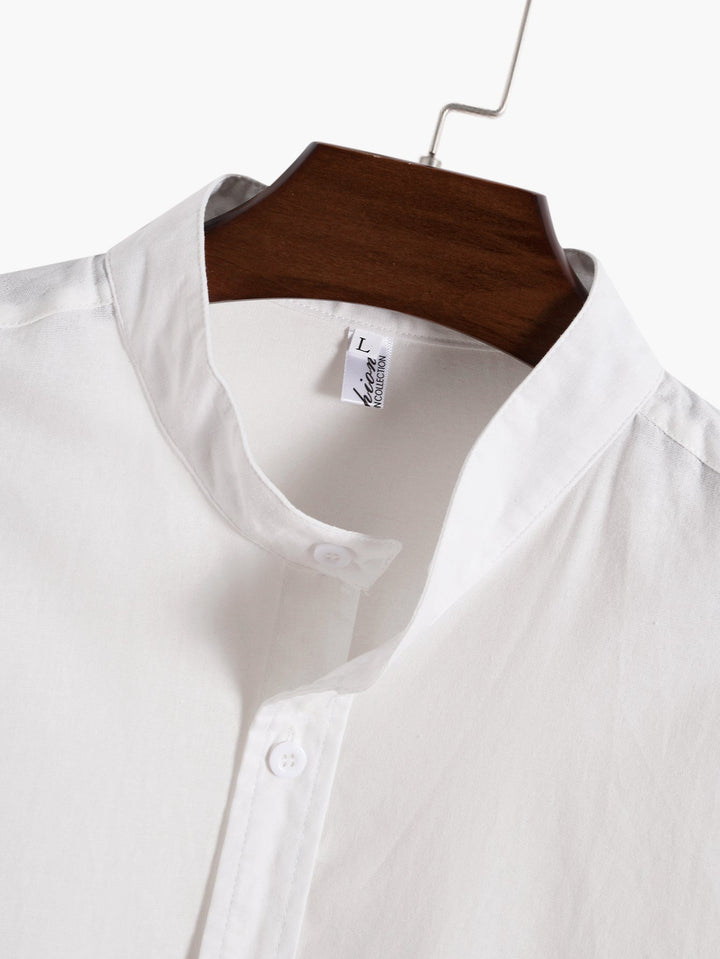 Light blue short-sleeved shirt set by Emma & Rose Manhattan, two-piece outfit for girls, featuring a stylish and comfortable design.