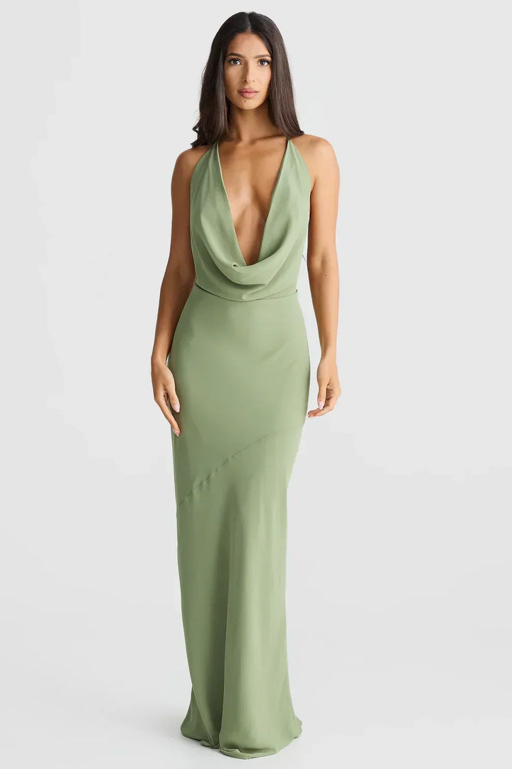 Women's Elegant Maxi Dress for Summer Evenings