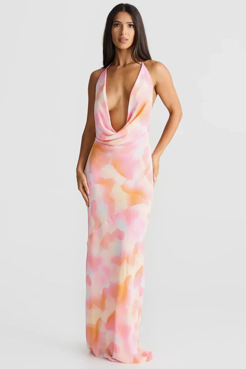 Women's Elegant Maxi Dress for Summer Evenings
