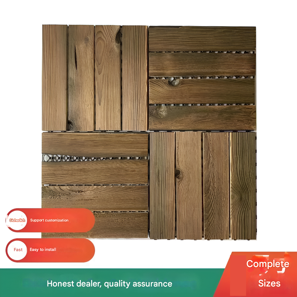 Interlocking Wood Tiles for Indoor and Outdoor - Elena Harper