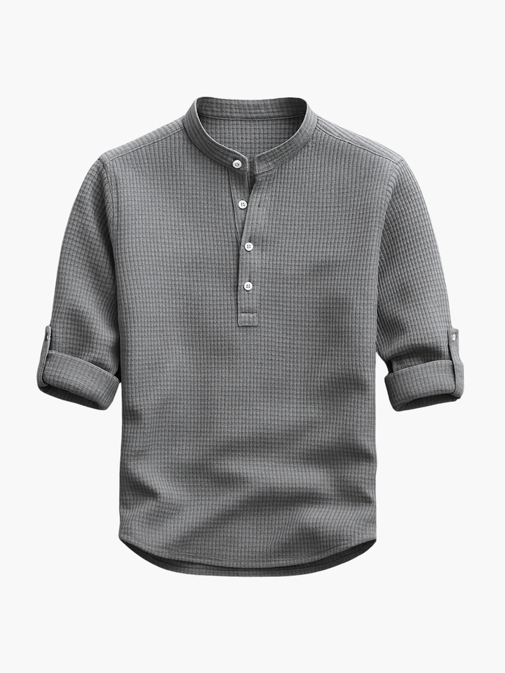 Men's Mao Collar Set with Pants - Elena Harper