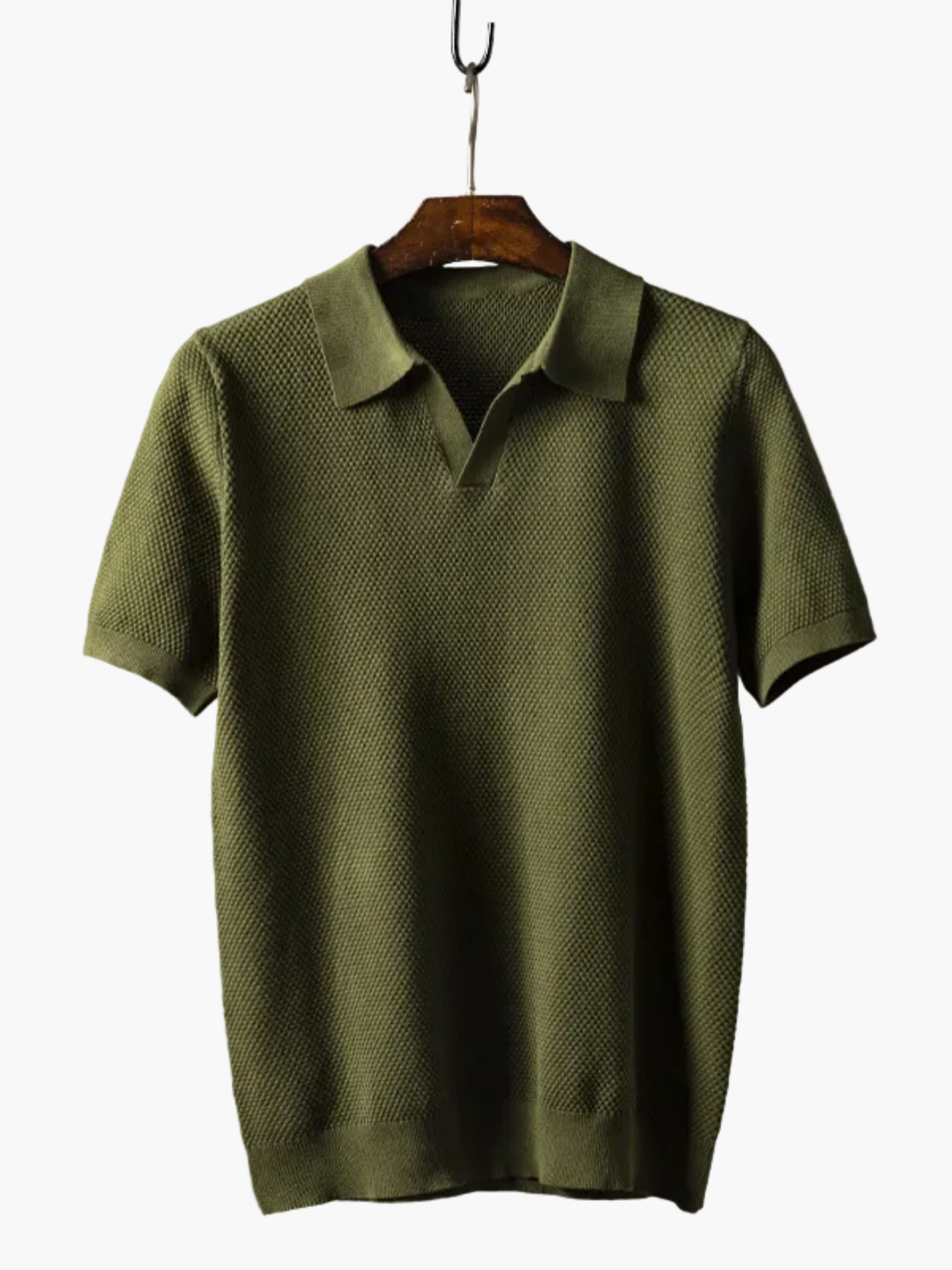 Men's Textured Polo Set