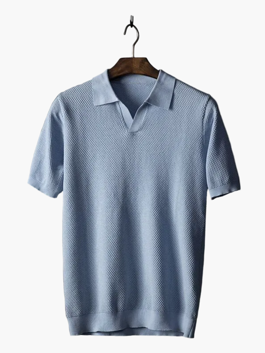 Men's Textured Polo Set