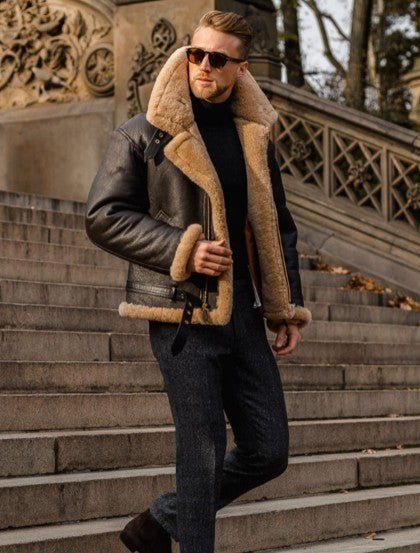 ADRIAN – SHEARLING AVIATOR JACKET