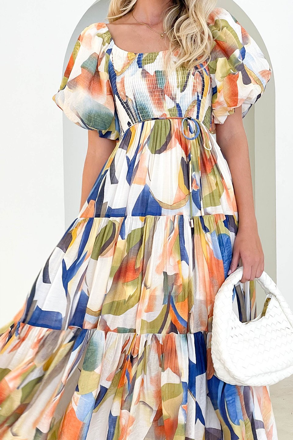 Alana - Printed Flared Midi Dress