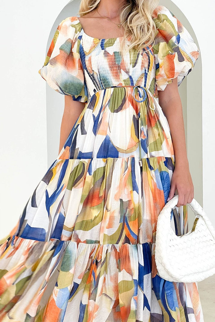Alana - Printed Flared Midi Dress