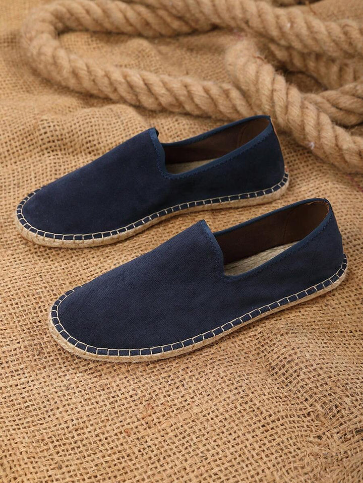 Men's Slip-On Espadrilles with Flat Sole - Elena Harper