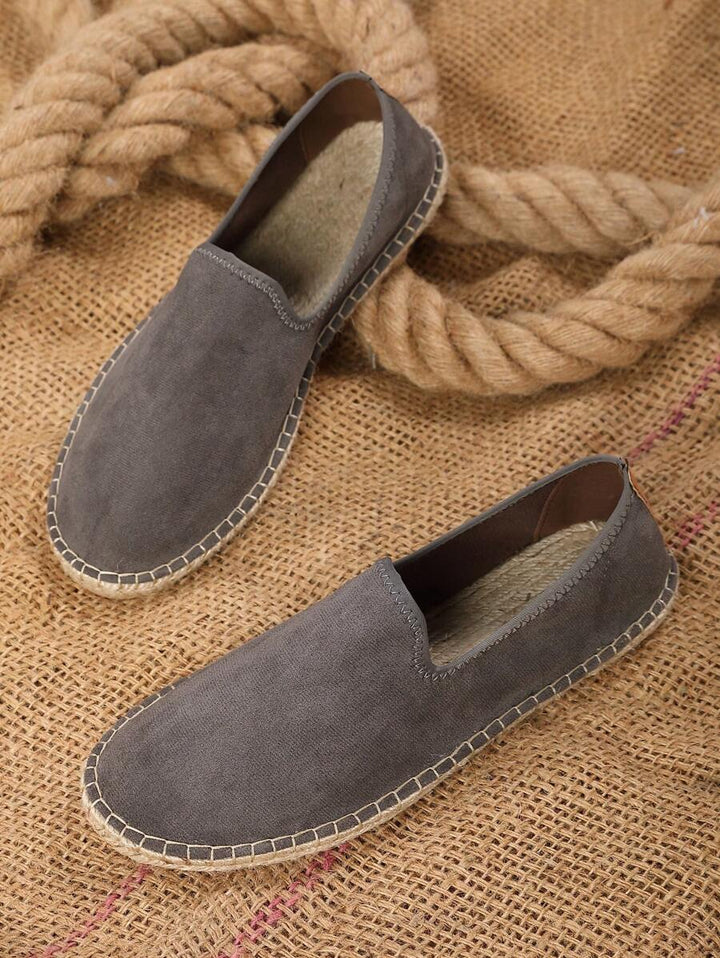 Men's Slip-On Espadrilles with Flat Sole - Elena Harper