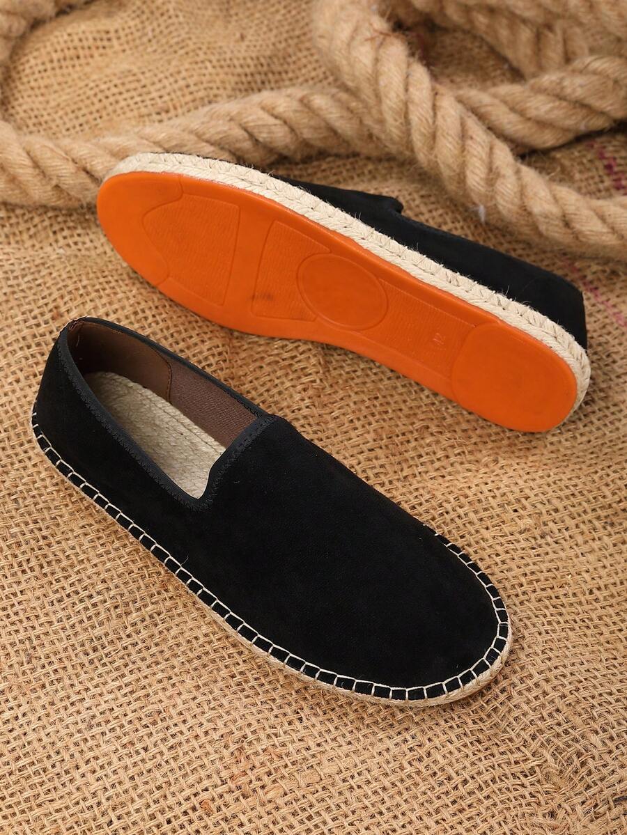 Men's Slip-On Espadrilles with Flat Sole - Elena Harper