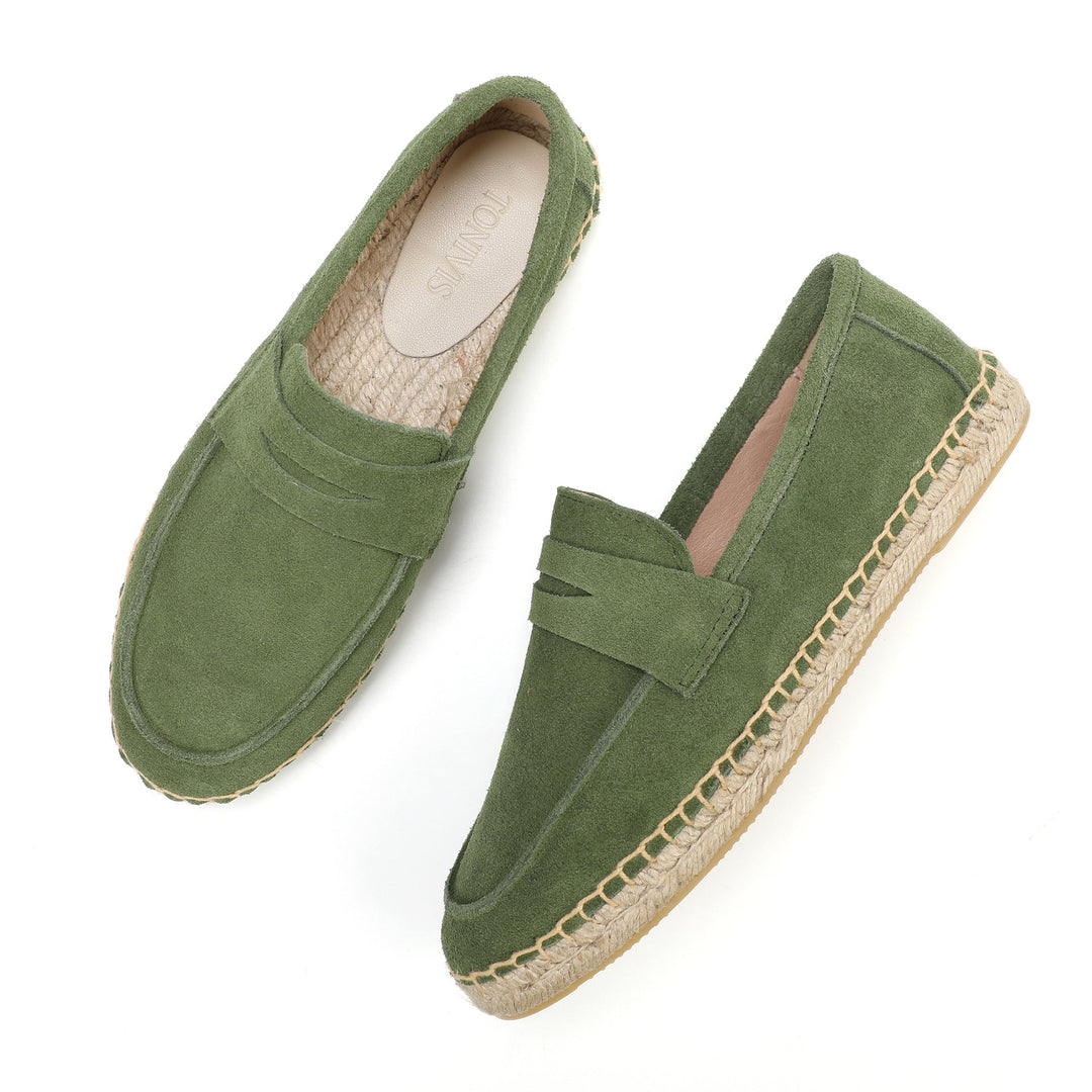 Men's Slip-On Penny Espadrilles - Elena Harper