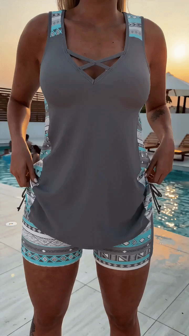 Kaela™ | Flattering Tankini Set with Shorts
