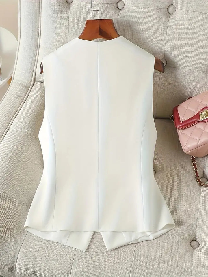 Sleeveless Vest with V-Neck