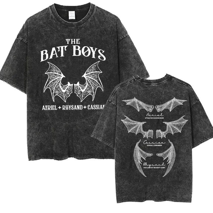 ACOTAR The Bat Boys T-Shirt, view 3 - Elena Harper