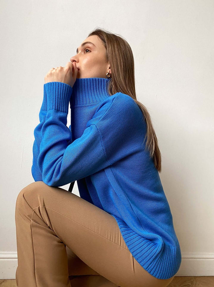 Oversized Turtleneck Knitted Jumper