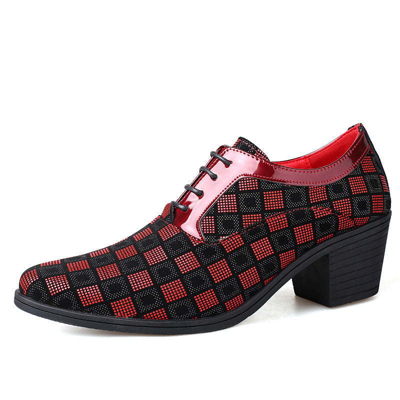 Men's Pointed Toe Heeled Shoes - Enric