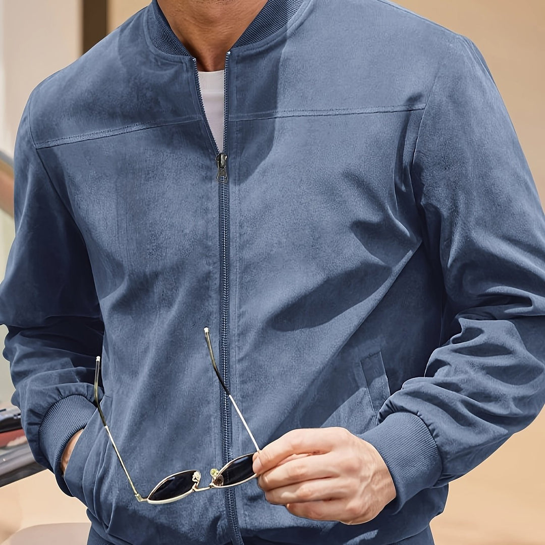 LAURENT MONACO | MEN'S ZIP-UP BOMBER JACKET