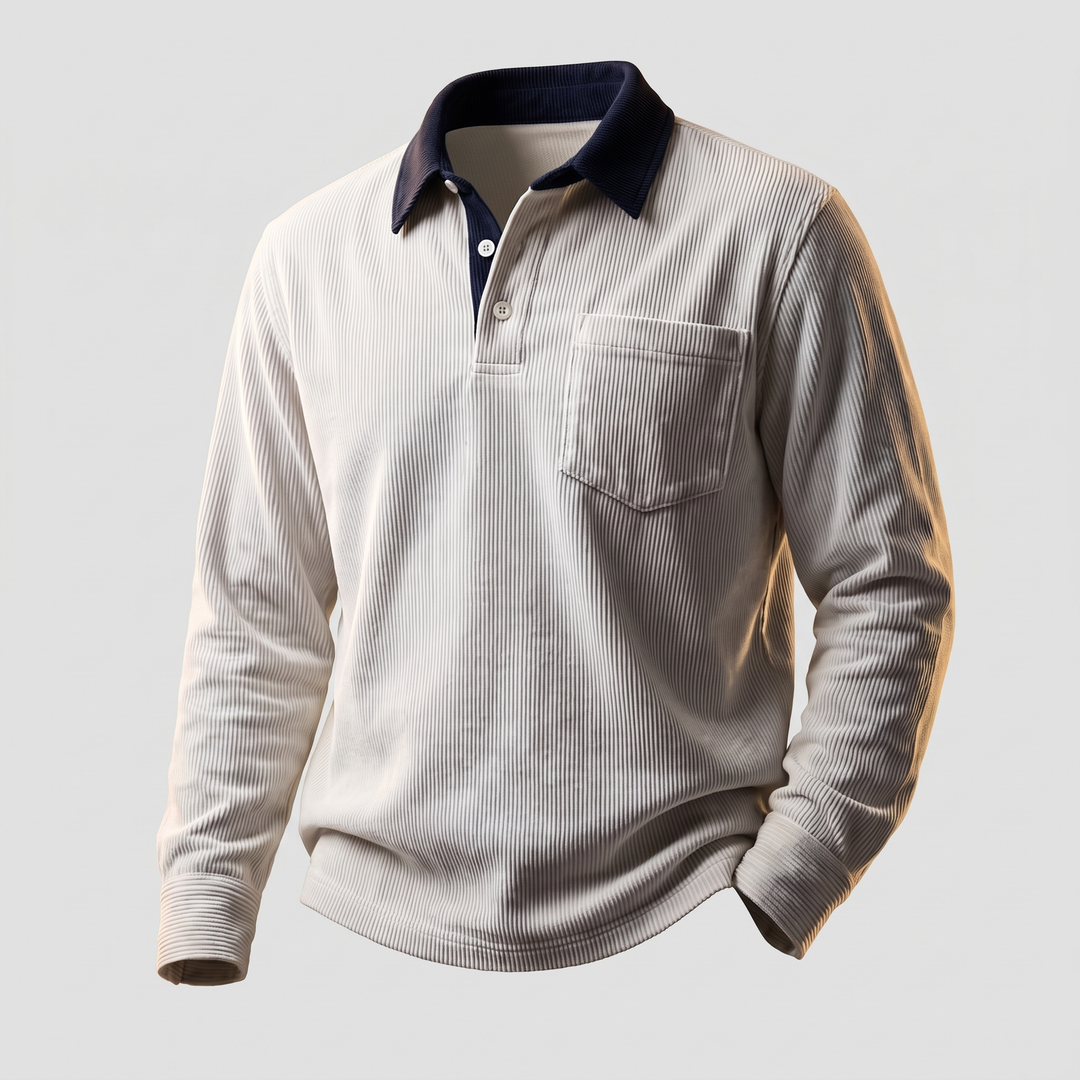 Florian | Elegant Cord Polo Shirt Made of Soft Cotton