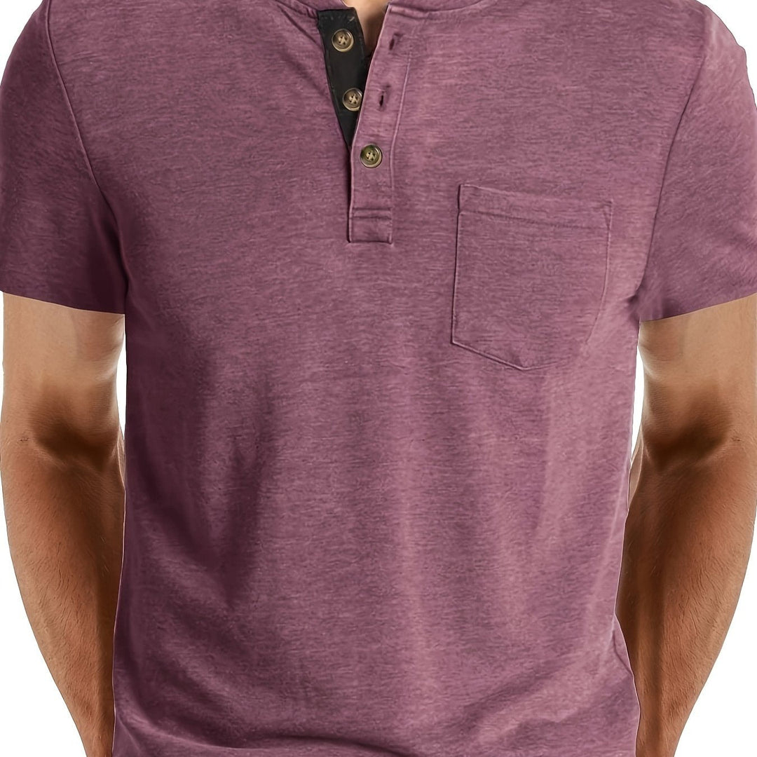 LAURENT MONACO | MEN'S HENLEY T-SHIRT