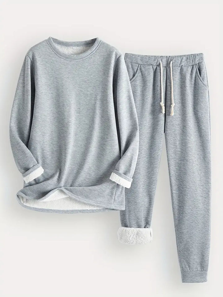 RILEY – COZY FLEECE-LINED LOUNGE SET