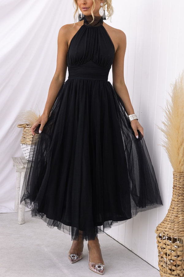 Women's Elegant Long Skirt Midi Dress