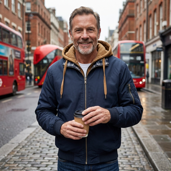 Konrad | Warm Windproof Thermal Bomber Jacket for Outdoor