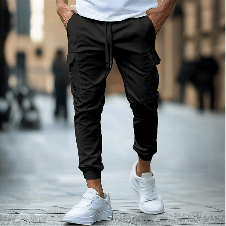 Men's Stretch Fit Cargo Pants, view 3 - Elena Harper