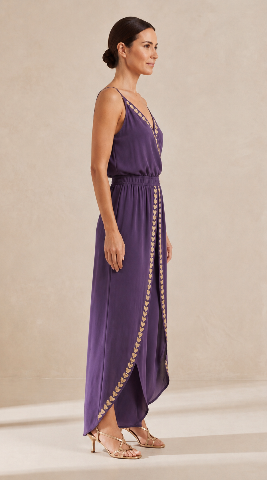 Oona™ | Luxe Jumpsuit with Golden Details