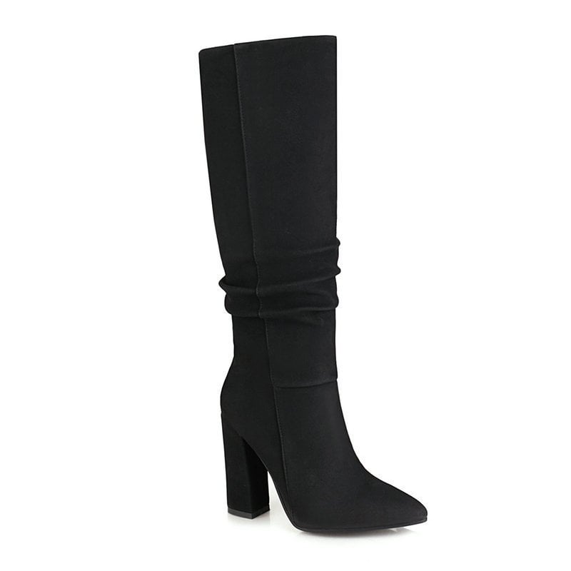 High Boots for Women with Thick Heel - Torhild
