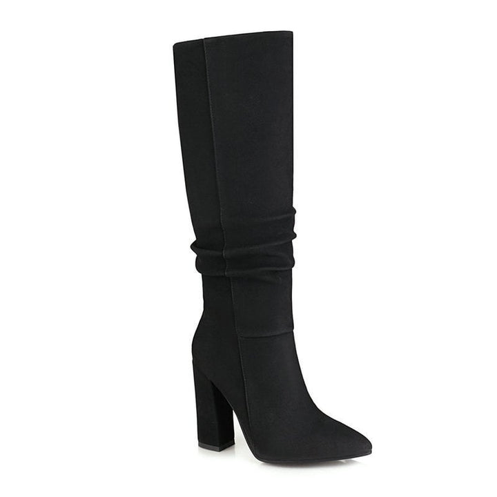 High Boots for Women with Thick Heel - Torhild
