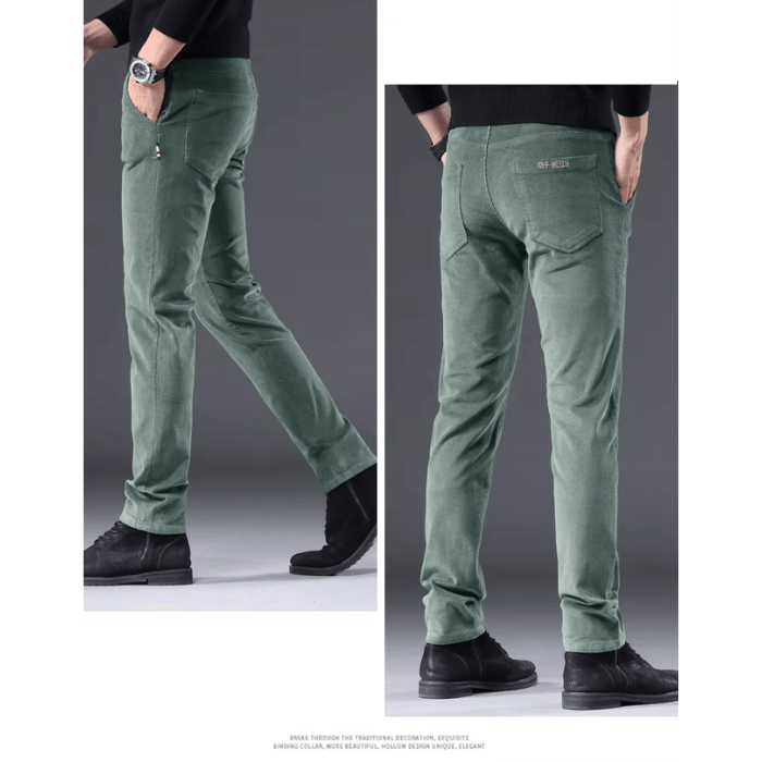Men's Fleece Corduroy Winter Pants