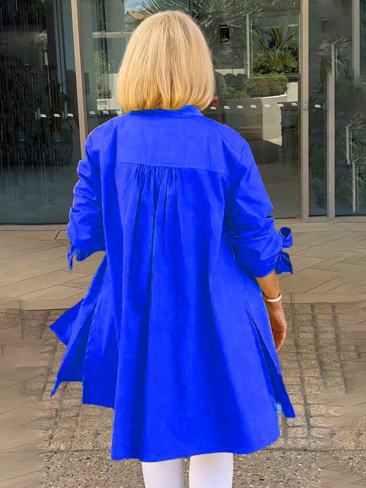 Liora™  |  Long Button-up Shirt Jacket