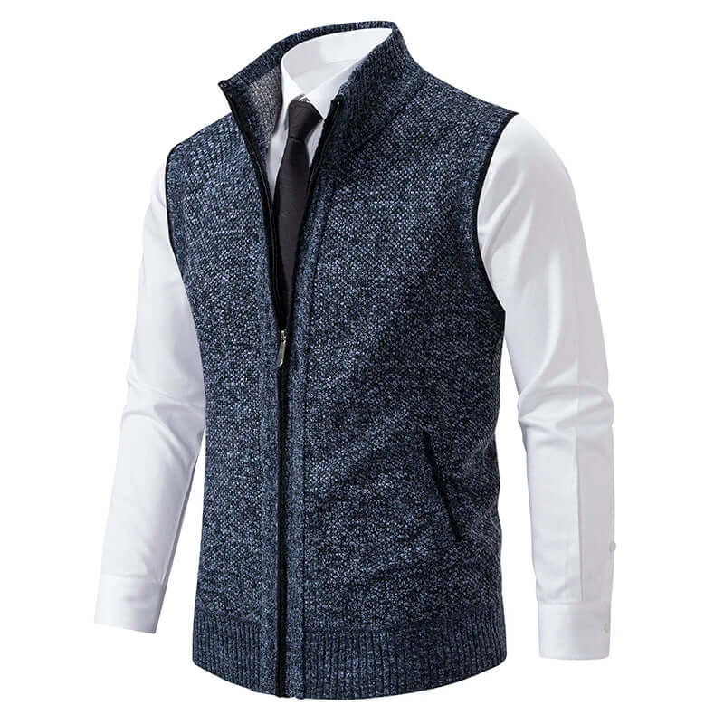 Men's Knitted Cardigan with Pockets