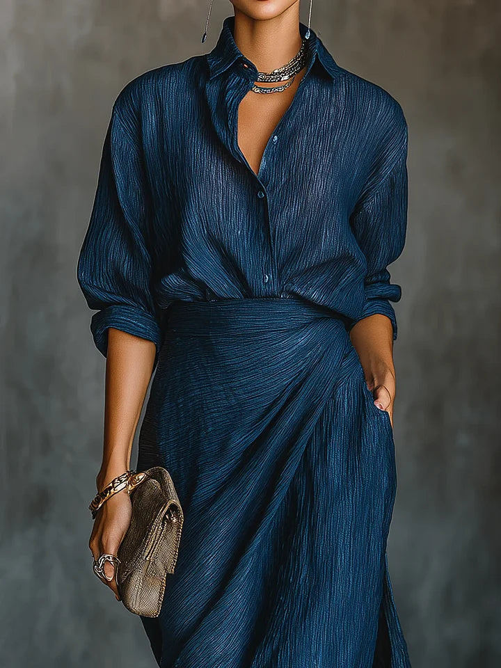 Nayla™ | Stylish Pleated Maxi Outfit