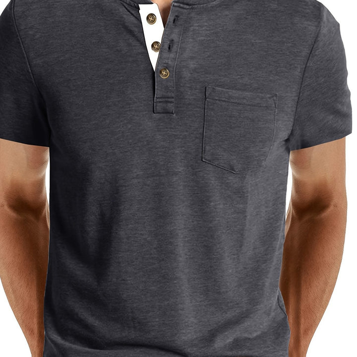 LAURENT MONACO | MEN'S HENLEY T-SHIRT