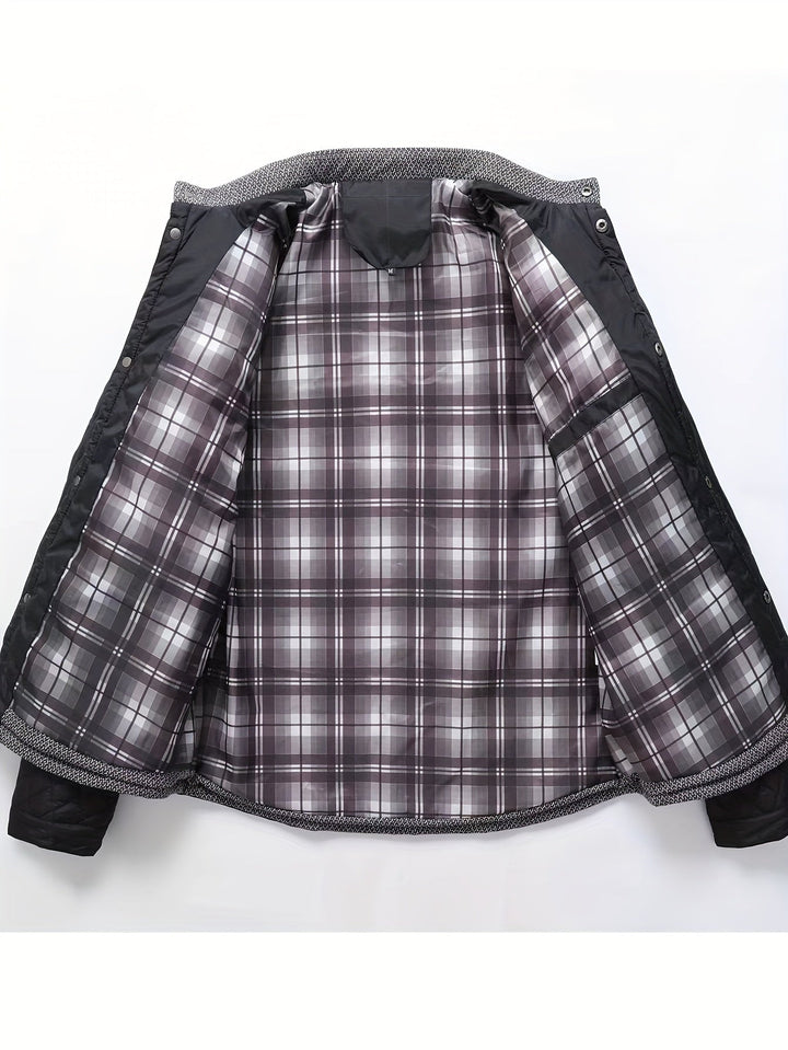 Vincent - Elegant Padded Down Jacket with High Collar
