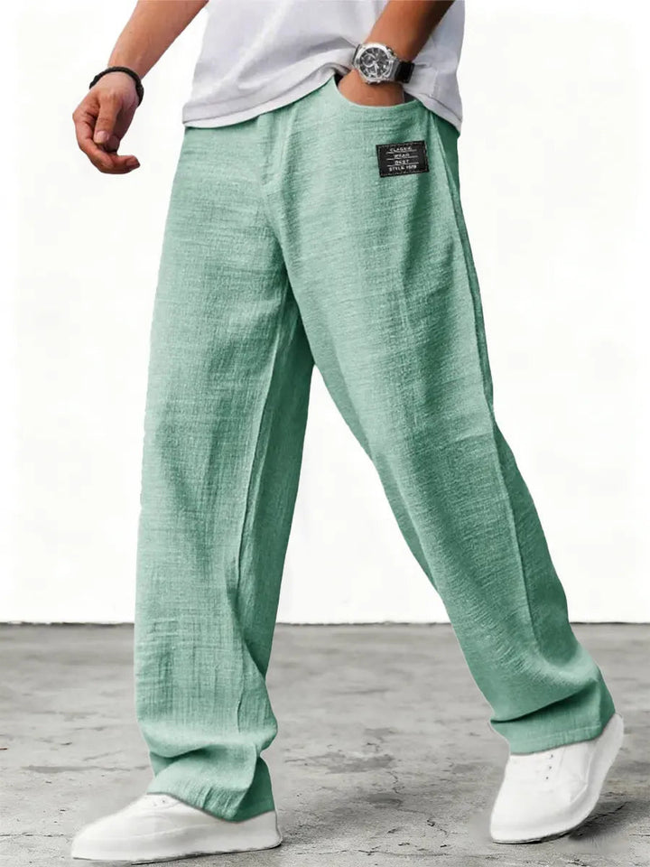 Lushan Wide Linen Pants, view 9 - Elena Harper