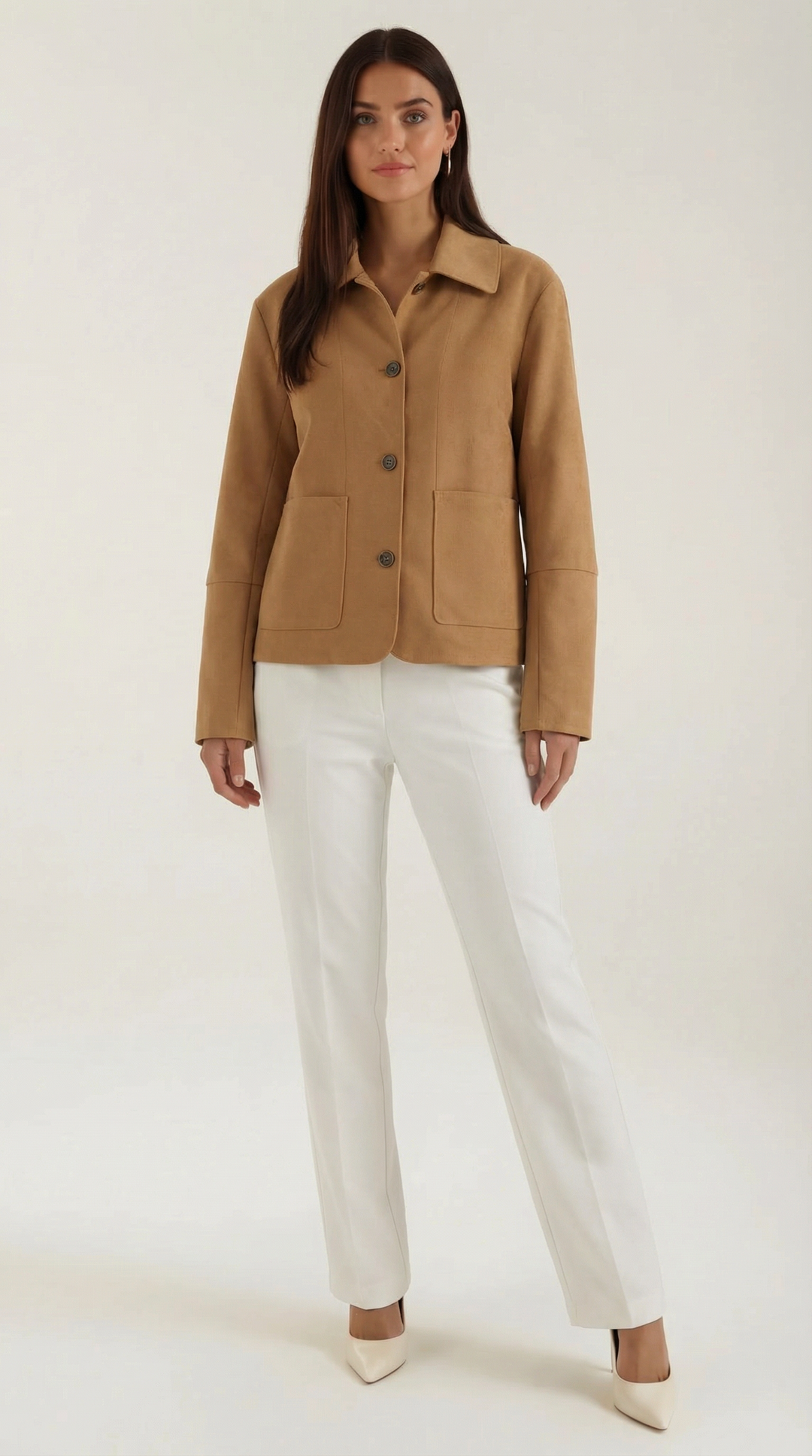 Short Jacket with Button Closure for Casual Days