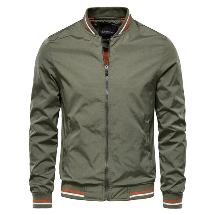 Sebastian | Casual Men's Bomber Jacket with Contrast Rib Details