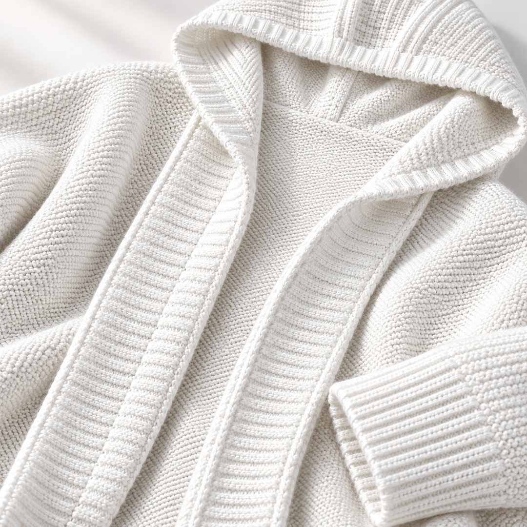 Women's Hooded Chunky Knit Longline Cardigan