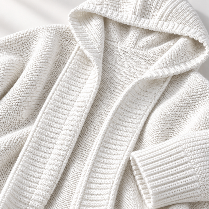 Women's Hooded Chunky Knit Longline Cardigan