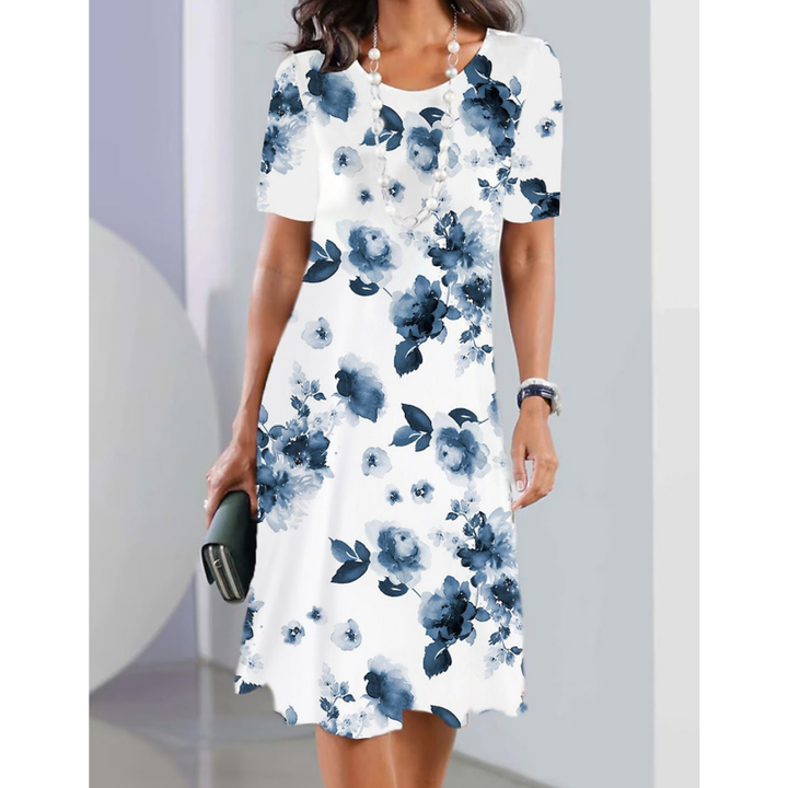 Luby Lively Nature Design Midi Dress, view 3 - Elena Harper