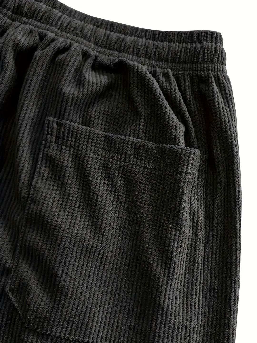 Asher Straight Cut Pants with Drawstring Waist, view 9 - Elena Harper