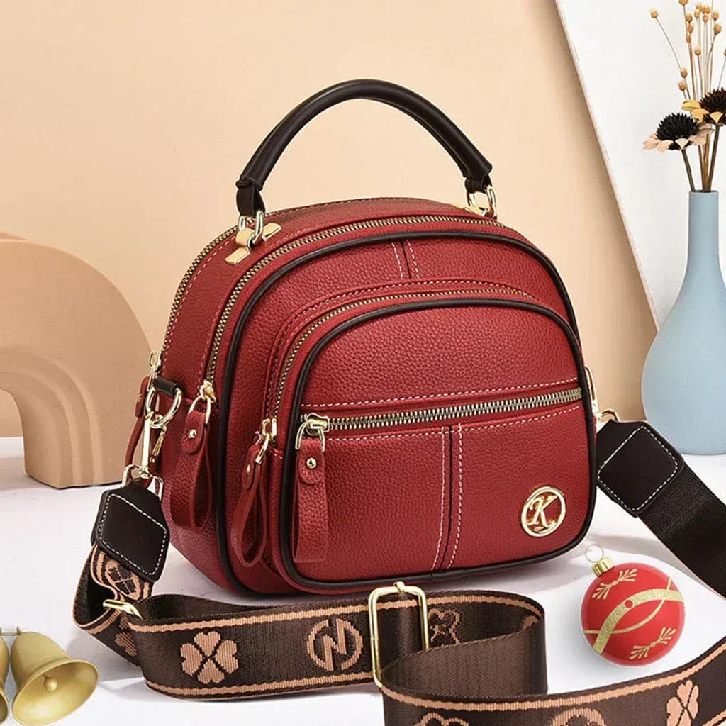 Gaia Mini Chic Crossbody Shoulder Bag, view 8 - Elena Harper