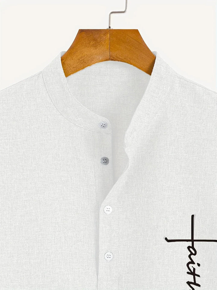 LAURENT MONACO | MEN'S HIGH COLLAR SHIRT